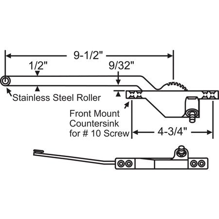 Strybuc Single Arm Casement Operator 36-434-7